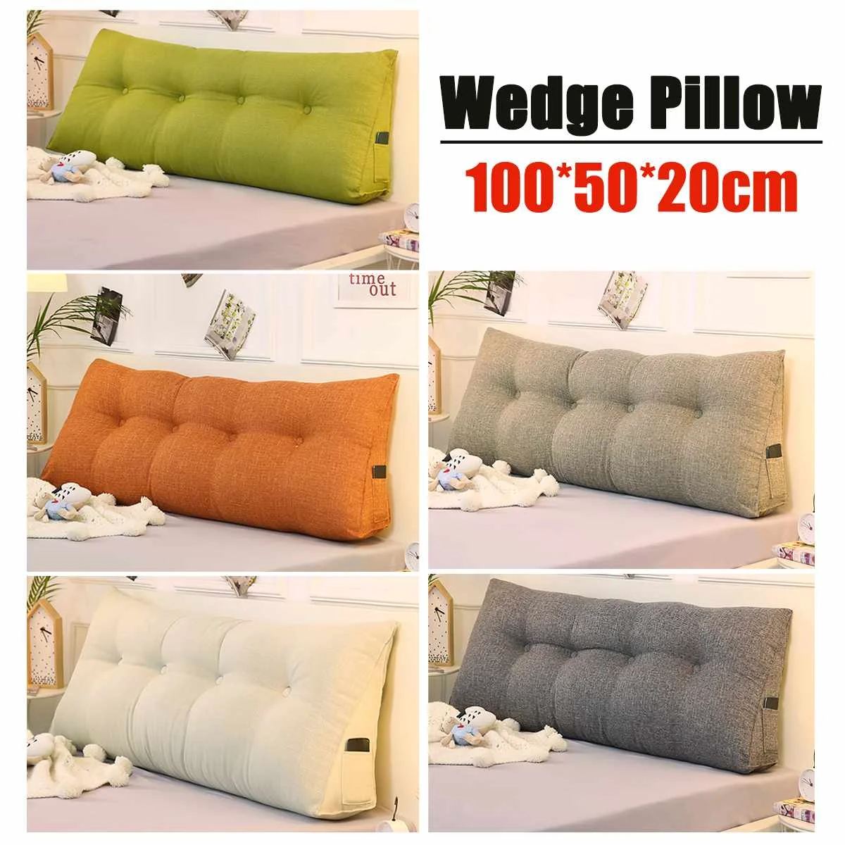 

Triangular Backrest Cushion Sofa Cushions Bed Rest Pillow Back Support Tatami Sofy Removable Sleeping Pillow For Bed Decoration