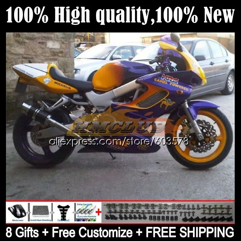 

Корпус для HONDA SuperHawk VTR 1000 F 1000F 56CL.20 VTR1000F 97 98 99 00 VTR1000 F 2001 2002 2003 2004 2005 обтекатели, новый фиолетовый