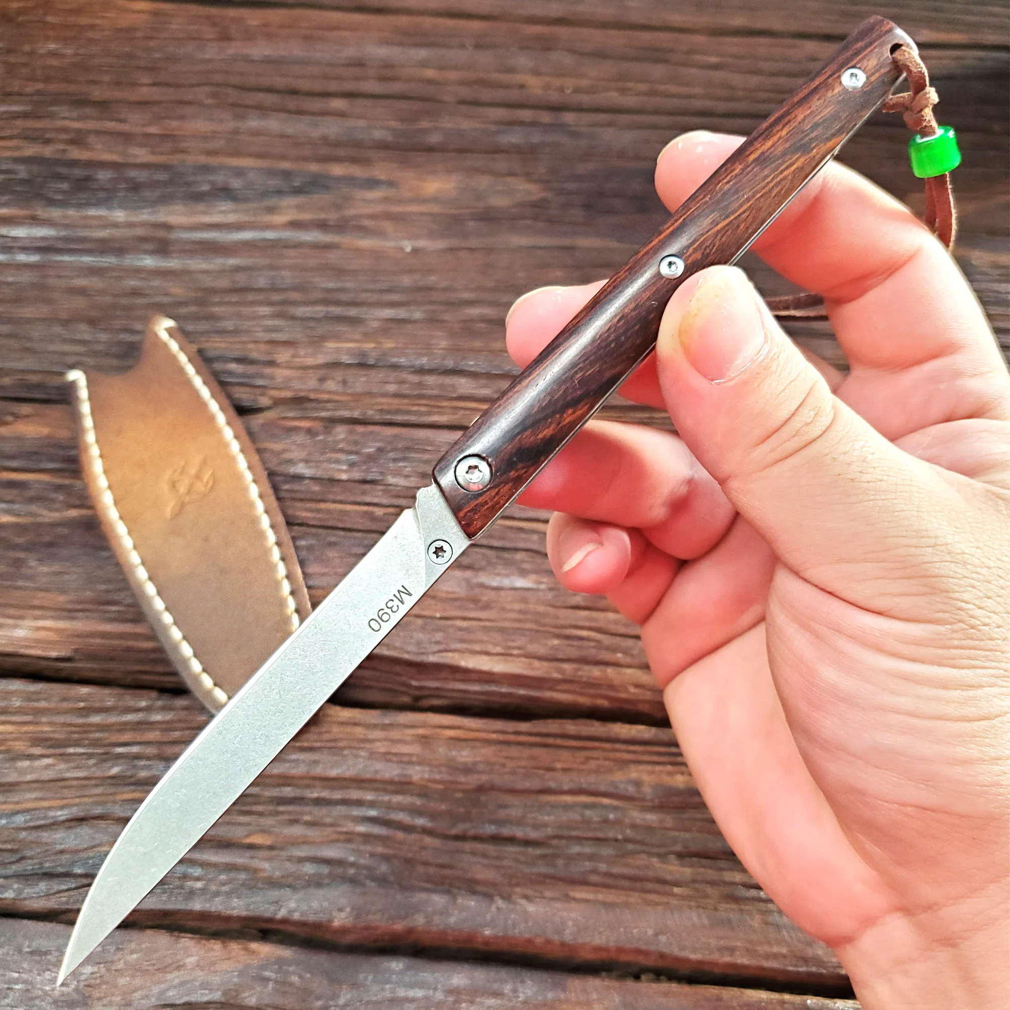 Австрийский складной нож M390 из порошковой стали ручка железного дерева