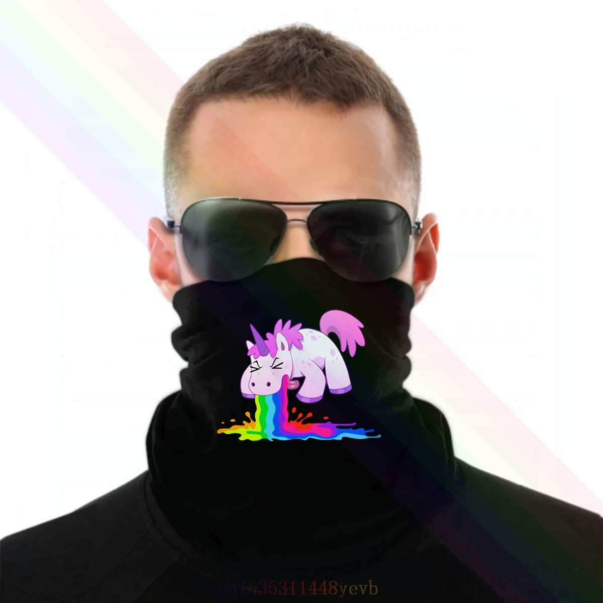 Креативный женский психоделический шарф повязка с единорогом Galaxy Space бандана