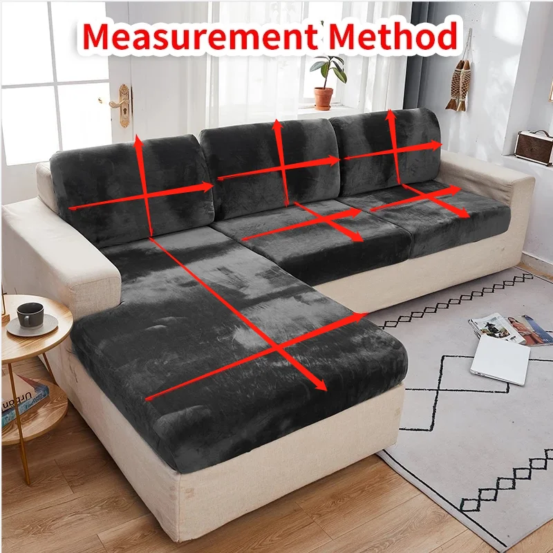 Бархатный Чехол на сиденье дивана эластичные толстые Чехлы для подушек