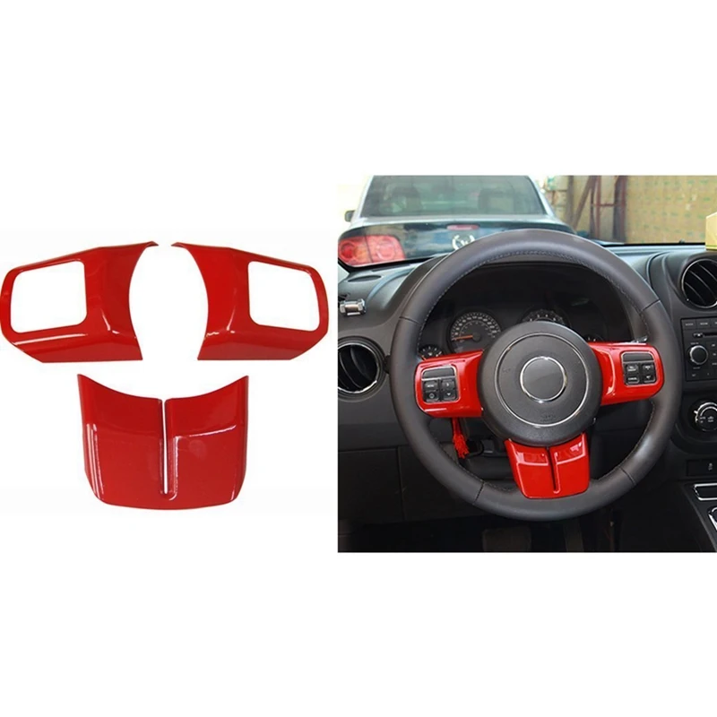 (Красный 12 шт.) украшение для автомобиля руль и центральная консоль отделка