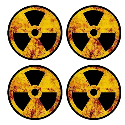 

Warning Car Sticker Radioactive Nuclear Radiation Rustic Symbol Sticker for Auto Laptop Bumper Decal PVC Vinyl Cover Scratches