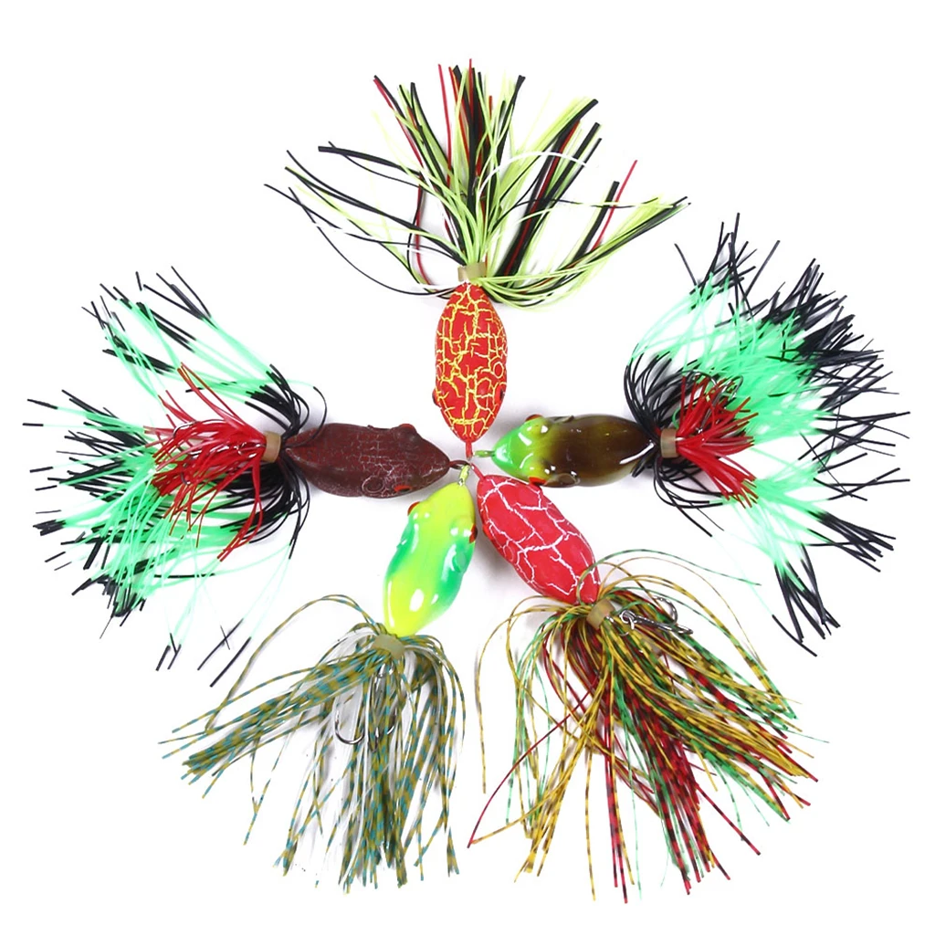 

Soft Frog Bait Topwater Fishing Lure Artificial Crankbait Hooks Bass Baits Artificial Fishing Lure Soft Baits