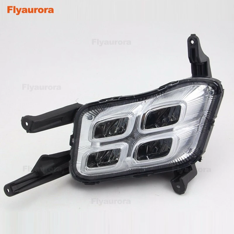 Мигающий Светодиодный дневной светильник DRL Дневной s противотуманная фара для KIA