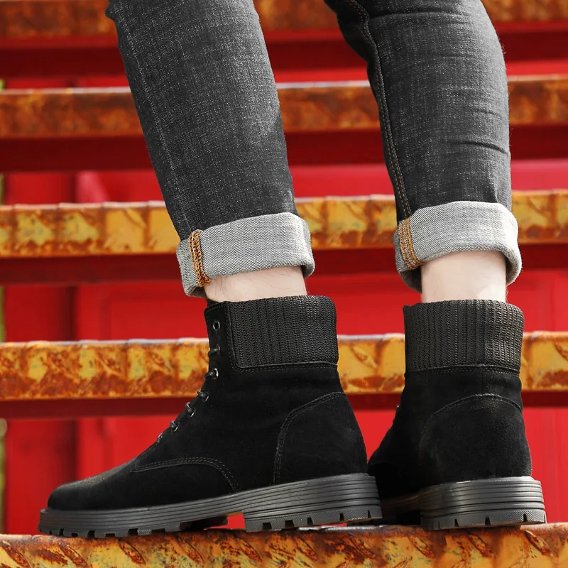 Мужские кожаные ботинки Martin Повседневная Военная Тактическая обувь