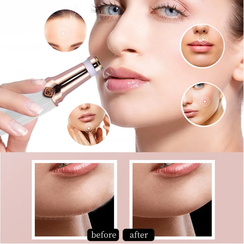 

2021 New Women Hair Trimmer 2 Replaceable Trimming Blades Rechargeable 60 Mins Run Time
