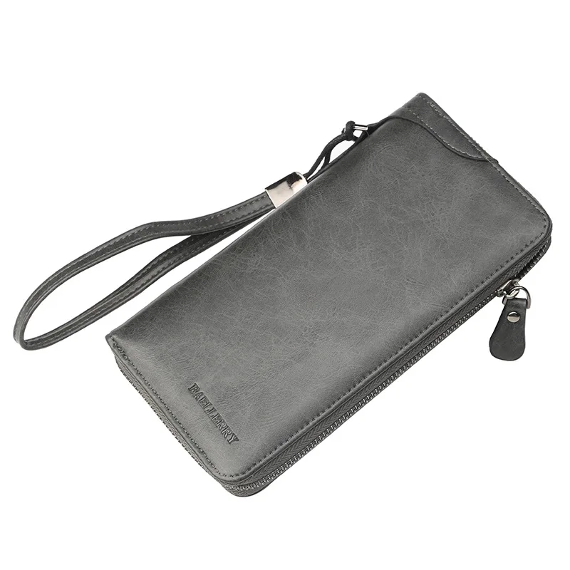 

Men's Wallets Vintage PU Money Bag Huge Capacity Thin Coin Purse Coin Card Holder Fashion Male Long Handbags Male clutch