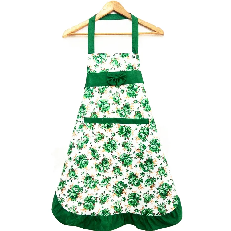 

Rose apron family kitchen anti oil LACE APRON fashion hanging neck apron