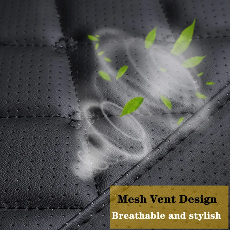 melhor Couro à Prova Dwaterproof água Capa De Assento Do Carro Protetor De Almofada Esteira Frente Universal Backret Respirável Van Auto Assento Do Carro Protetor Almofada