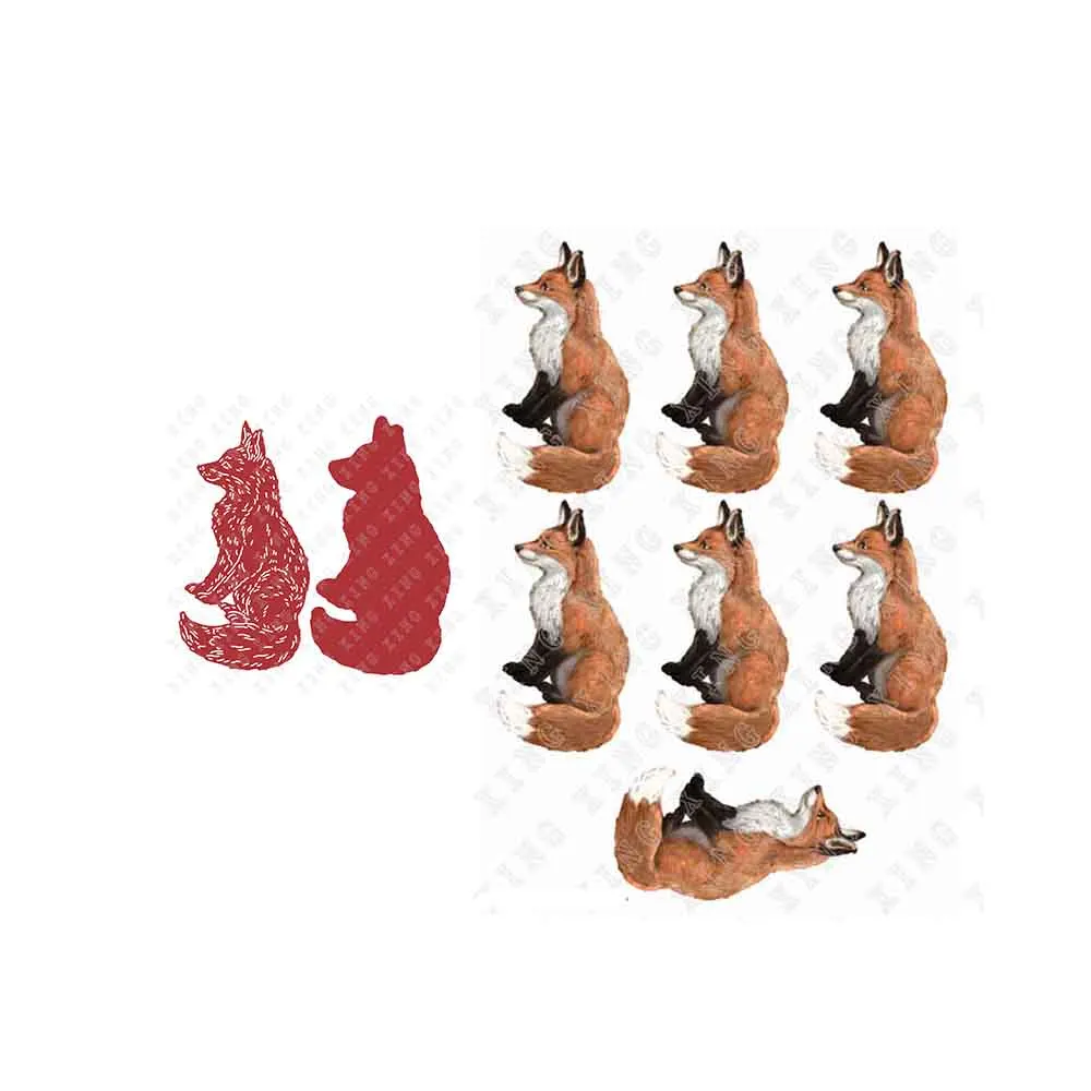 

Phoenix Fox Arrival New Metal Cutting Dies Diy Crafts Accessories Scrapbooking Greeting Card Decoration Embossing Molds