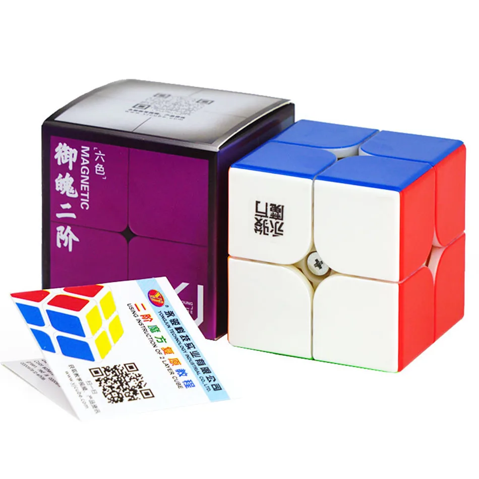 MoYu QiYi YuXin YJ 2x2 Магический Куб Профессиональная игра скорость вращения Мини