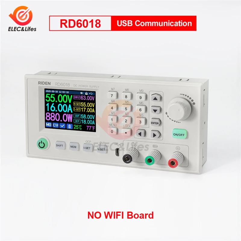 RD6018 RD6018W USB WiFi DC-DC Voltage Step Down Power Supply Module Buck Converter Voltmeter 60V 18A VS RIDEN RD6006 RD6012 images - 6