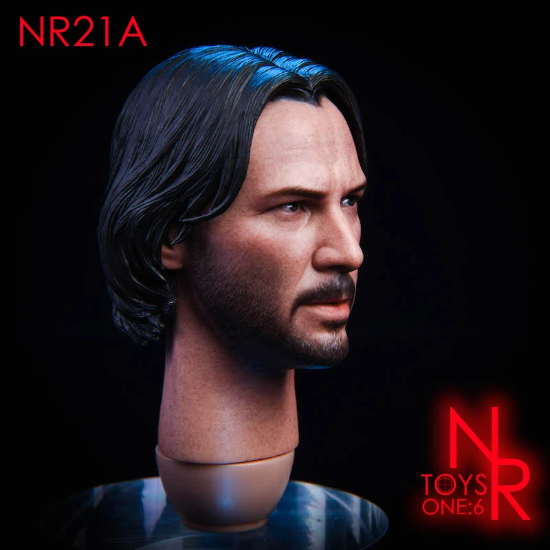 В наличии NRtoys NR21 1/6 голова резьба убивает Бог 2 0 Keanu отправить специальный золотые