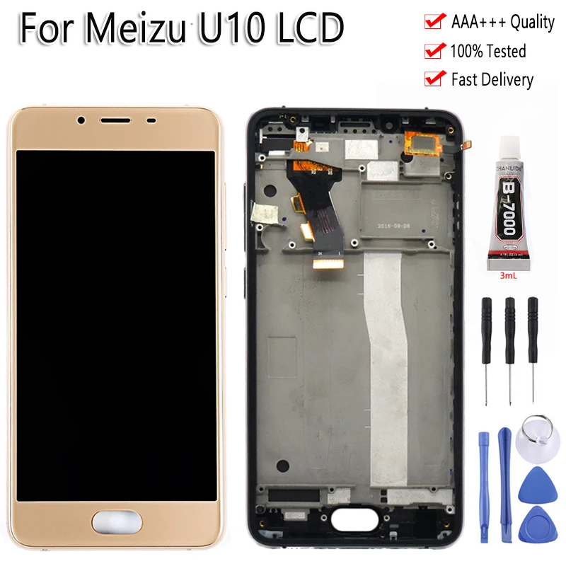 Оригинальный дисплей для Meizu U10 ЖК с сенсорным экраном 5 0 дюйма дигитайзер в сборе