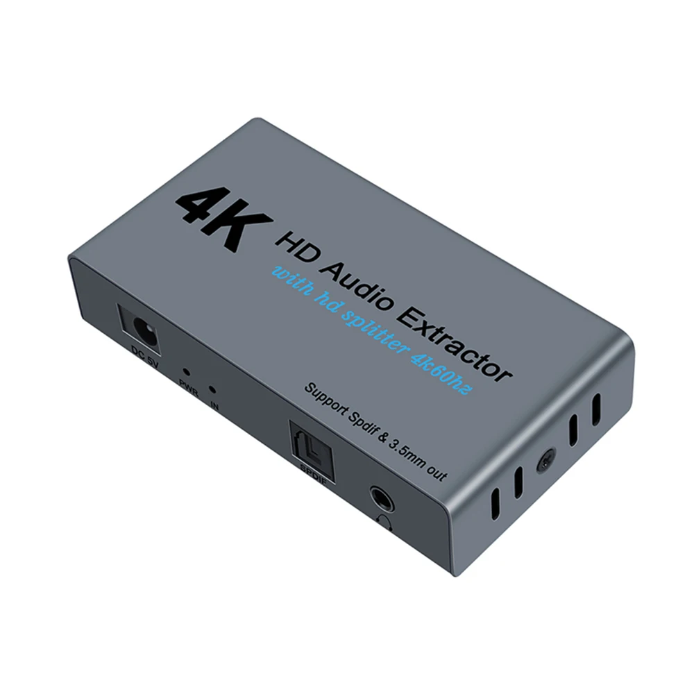 Видеоэкстрактор 4K 60 Гц HD со стандартным интерфейсом 3 5 мм стереоконвертер AUX
