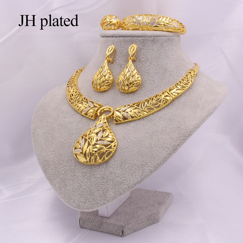 Африканские золотые свадебные ювелирные наборы Дубай индийские подарки для