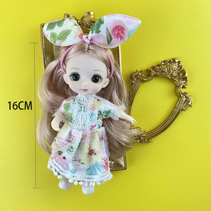 16CM 1/8 BJD Dolls DIY Dress Fashion Handmad Outfits Skirt Girls Clothes For Doll Accessories Dollhouse Toys for children | Игрушки и