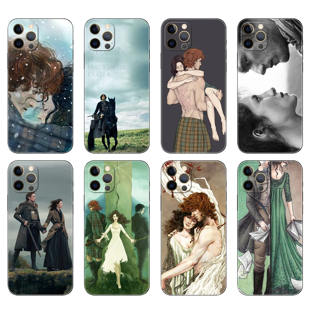 Черный чехол из ТПУ для iphone 5 5s se 2020 6 6s 7 8 plus x 10 XR XS 11 12 13 mini pro MAX задняя крышка OUTLANDER TV