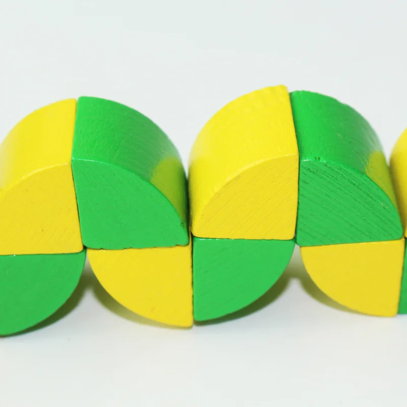 1 шт. с изображением зеленого деревянного витой Крокодил Детские игрушки