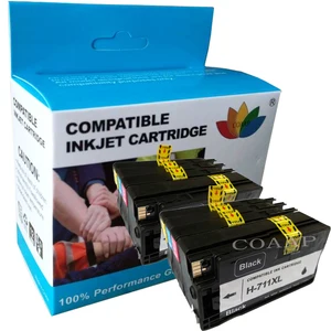 8pk compatible hp 711 xl cz133a replacements ink cartridges for hp designjet t520 t120 printer full ink for hp711 free global shipping