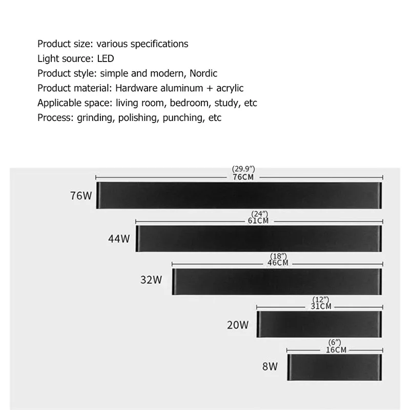 Современный комнатный настенный светильник OUFULA алюминиевая прикроватная