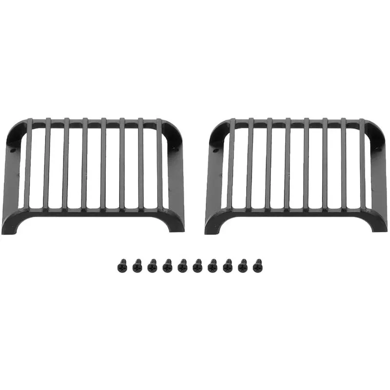 

2Pcs TRX4 Metal Front Lamp Guards Headlight Cover Guard Grille for 1/10 RC Crawler Car Traxxas TRX4 TRX-4