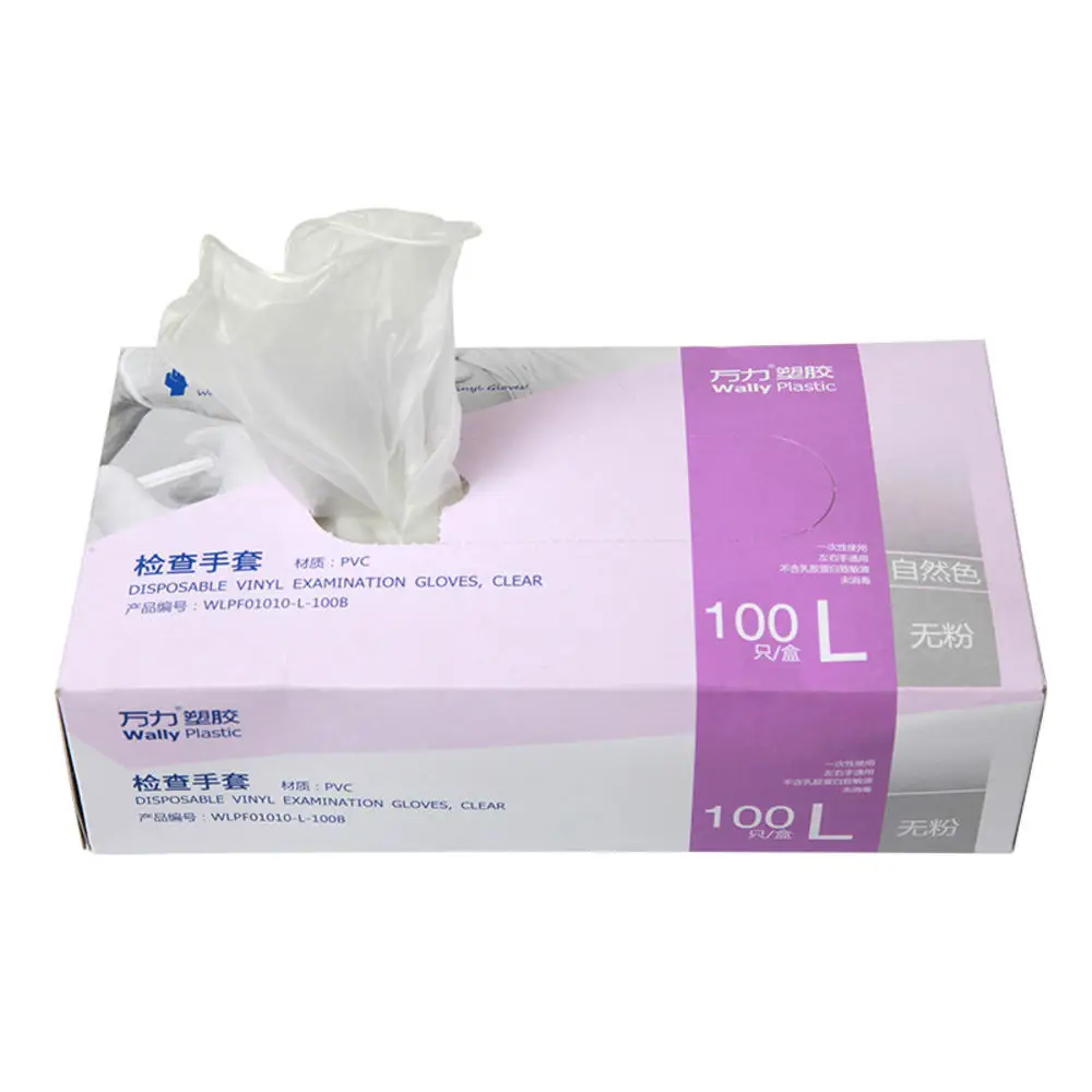 

100pcs Disposable Latex Gloves For Home Cleaning White Non-Slip Acid and Alkali Laboratory Rubber Latex Gloves