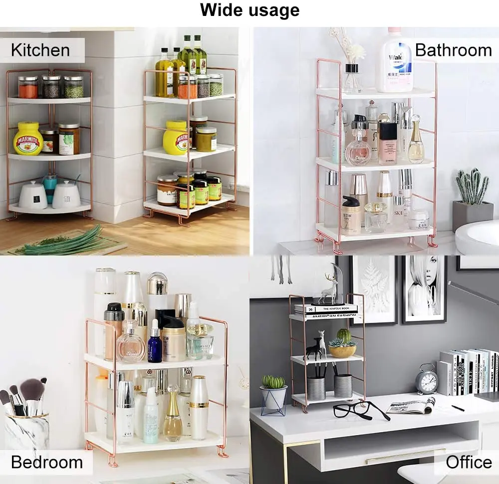 Полка для ванной с медным и хромированным покрытием полка мытья пола в комнате