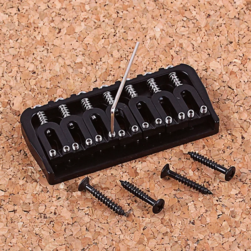 

7 String Saddle Bridge for Electric Guitar B/Strings Through Body Guitar Accessories