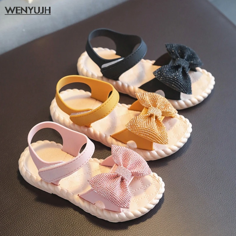 Zomer Kinderen Schoenen режим Zoete Prinses Kinderen; Sandalen; Voor  Meisjes; Peuter Детские стоянки Ademend Hoolow, Boog из натуральных  материалов, Schoenen | АлиЭкспресс