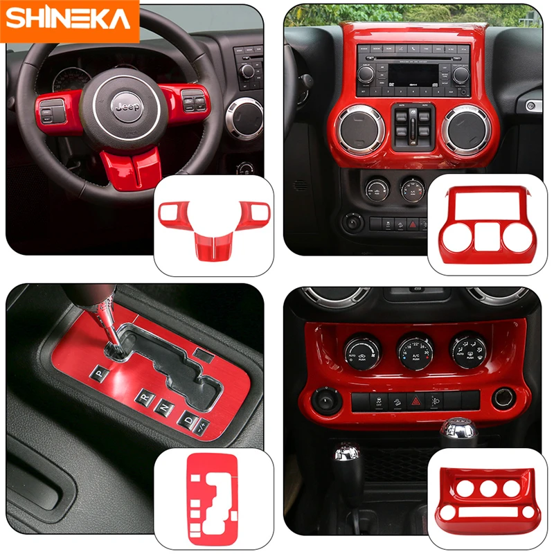 SHINEKA интерьер автомобиля центральной консоли рулевое колесо Шестерни отделка
