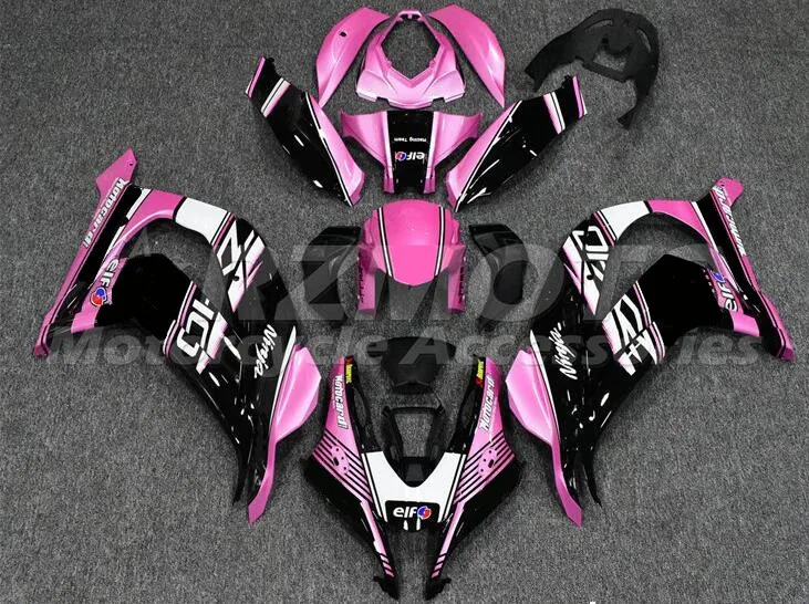 

Новый комплект обтекателей для мотоцикла ABS, подходит для kawasaki Ninja ZX-10R zx10r 10r 2016 2017 2018 2019 16 17 18 19, розового и черного цвета на заказ