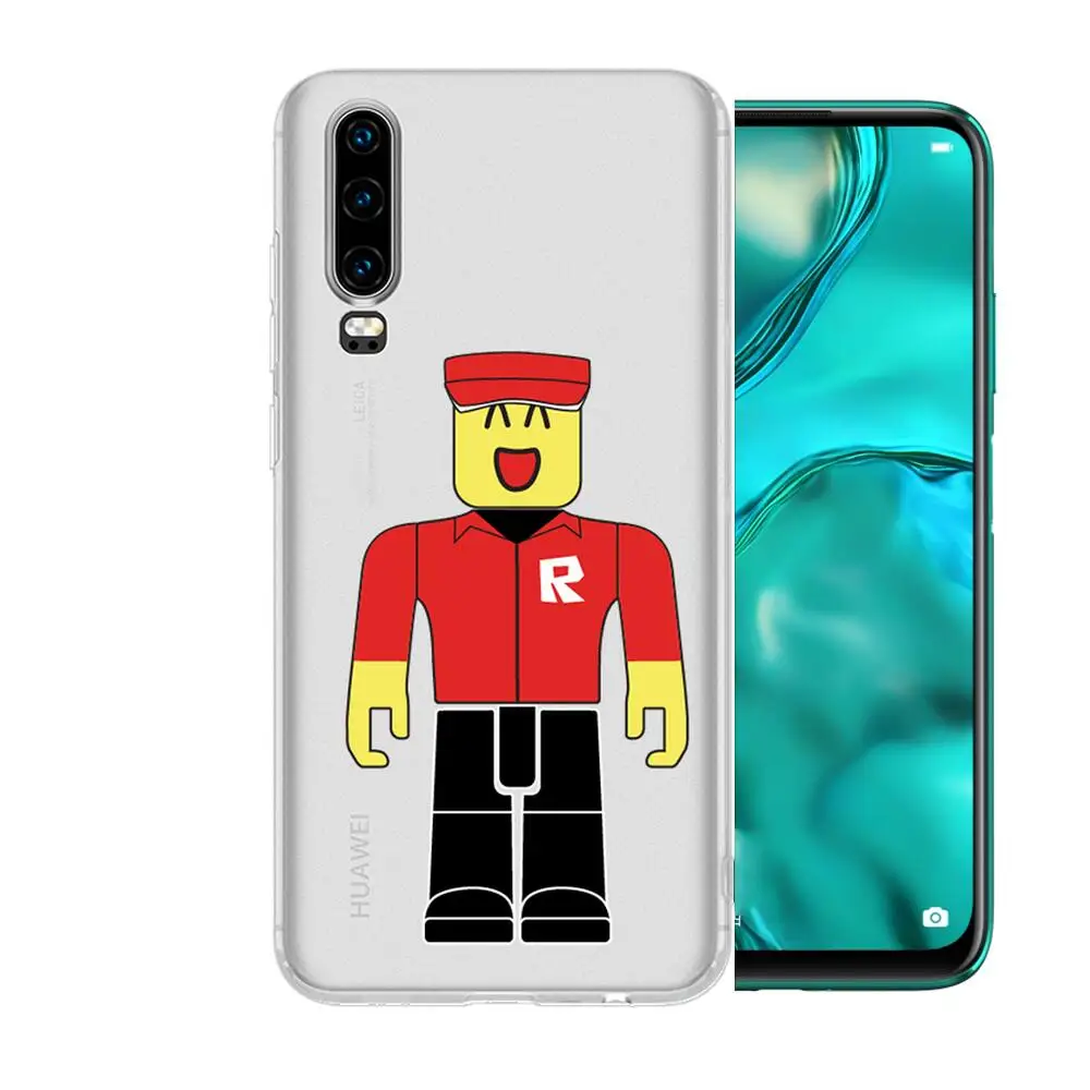

Game Robloxes Anime Transparent Clear Phone Case For Huawei Honor 20 10 9 8A 7 5T X Pro Lite 5G Etui Coque Hoesjes Comic Fash