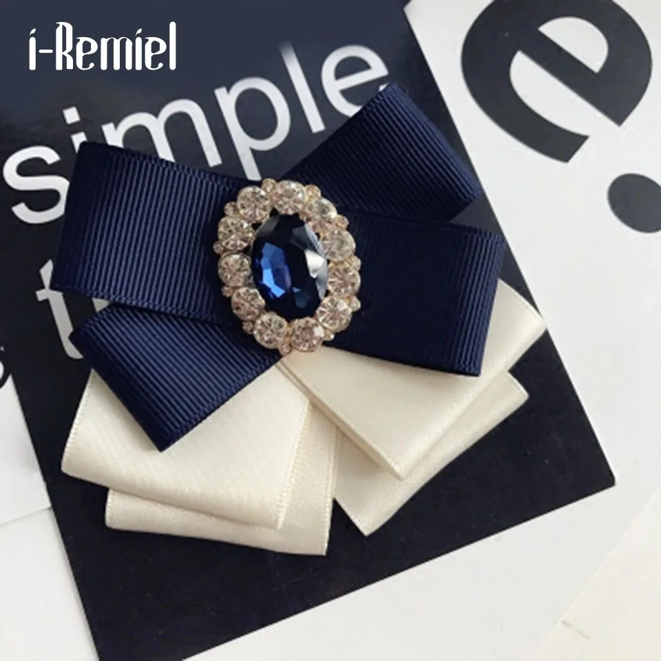 I Remiel Bowties брошь бант цветок металлическая ткань блестящие жемчужные булавки и