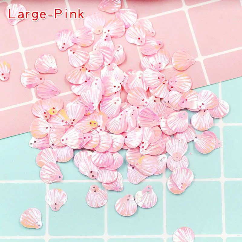 9-Large-Pink 10 г красочные оболочки Блестки прозрачные поставки слаймов Декор наполнитель дополнение игрушки DIY Lizun оболочки блеск Подвески клейкие аксессуары - Цвет: 9-Large-Pink