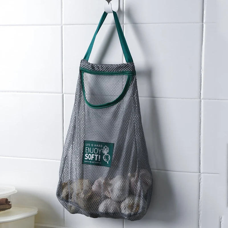 Горячая Распродажа Сетчатая Сумка кухонный органайзер для овощей фруктов