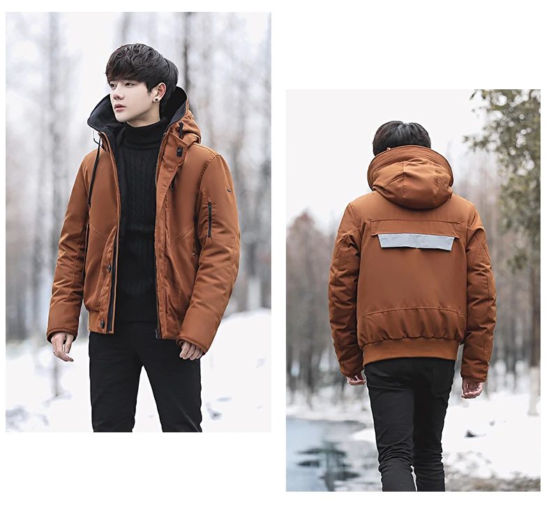 Мужской пуховик piumino uomo inverno 2 цвета черный doudoune куртка мужская с капюшоном ветрозащитная Верхняя одежда Повседневная белая пуховая куртка s Мужская