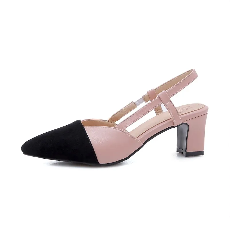 Сандалии женские на высоком каблуке цветные босоножки толстом большой размер 9 10