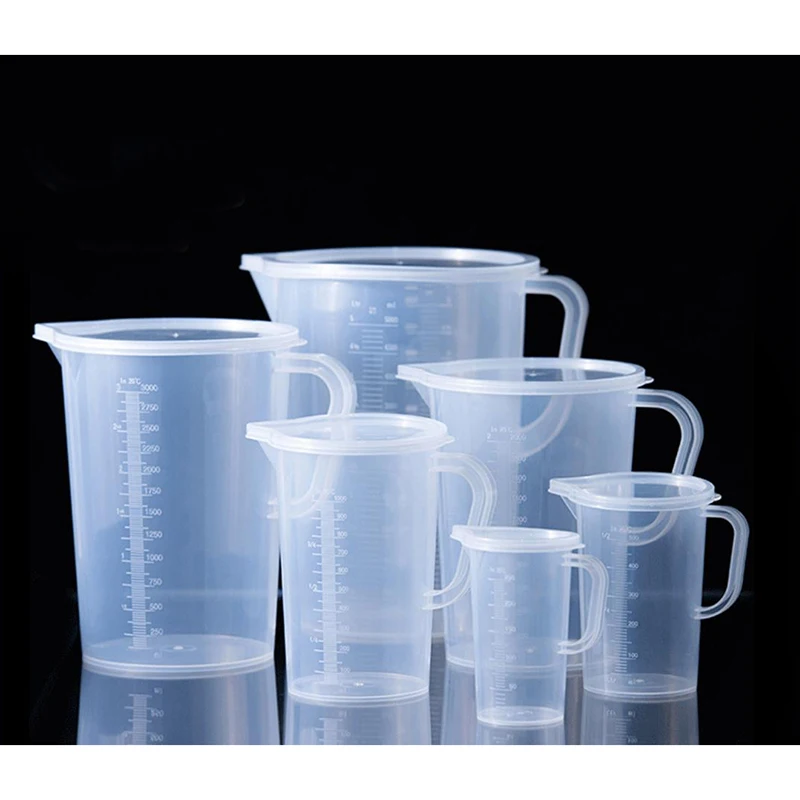 Прозрачная пластиковая мерная чашка для выпечки 1000 мл/2000 мл/3000 мл/5000 мл