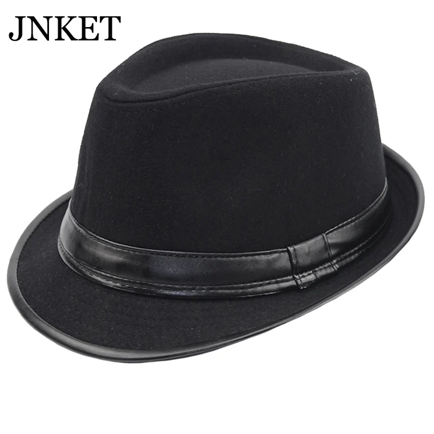 Мужская шляпа-федора JNKET Шляпа гангстера джазовая шляпа Панама для спорта на