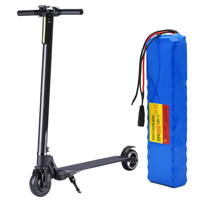 

7S4P 24V 28Ah 29.4V FOR Lithium-ion Battery Pack Built-in BMS Electric Bike Unicycle Scooter Wheelchair Motor + 42V 2ACharger