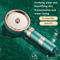 pp cotton filter shower head water purification dechlorination pressurized water saving spray adjustable removable anti blocking