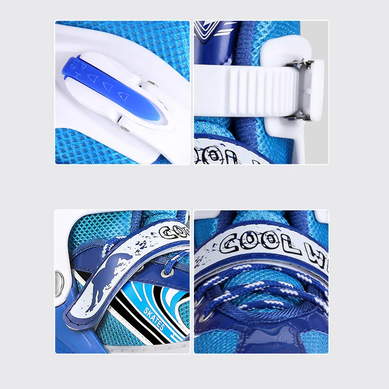 Детские регулируемые роликовые коньки полный комплект одномерных роликовых