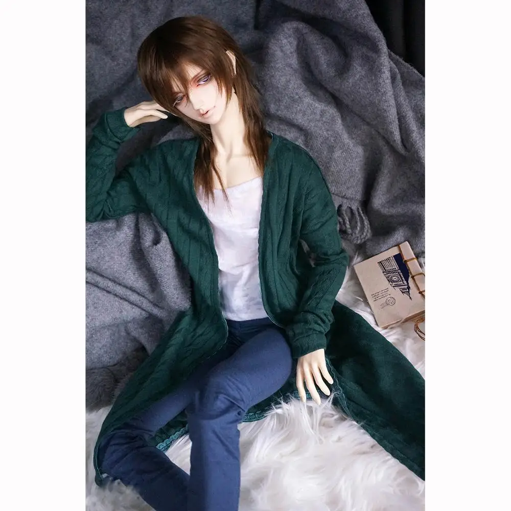 Одежда для кукол Bybrana BJD SD темно зеленый Повседневный длинный кардиган Свободный