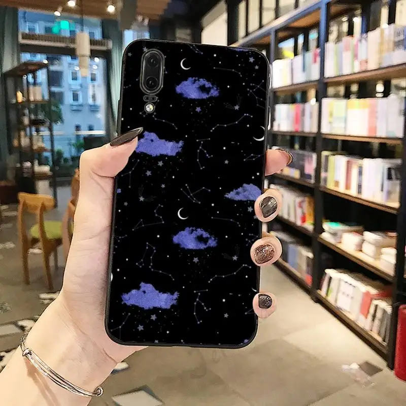 

Starry Sky Space Moons Volcanoluxury shell Phone Case For Huawei honor Mate P 10 20 30 40 Pro 10i 9 10 20 8 x Lite mobile cover
