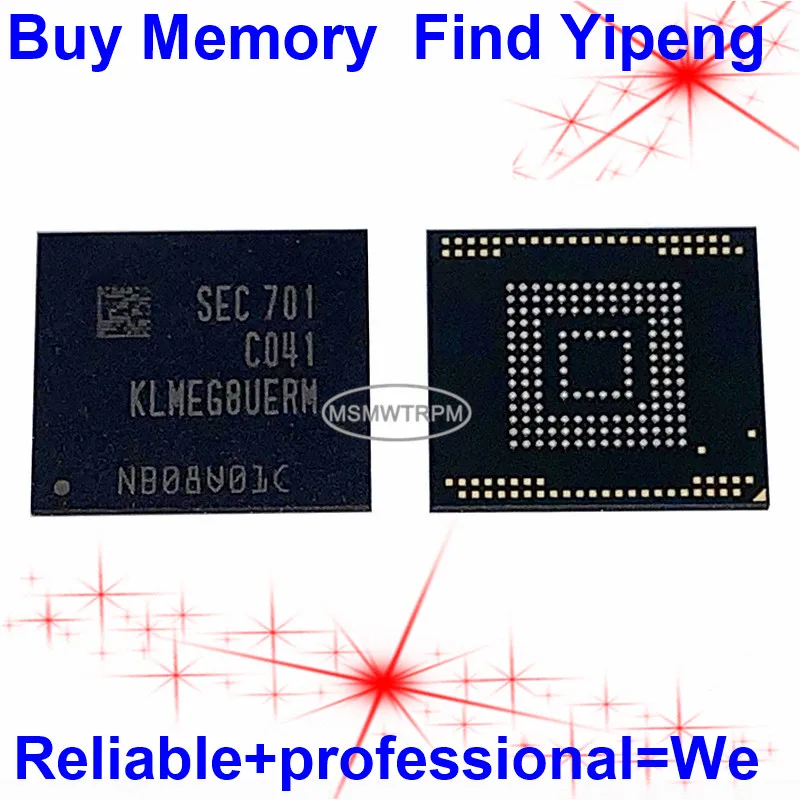 KLMEG8UERM-C041 153FBGA EMMC256GB 5.1 FLASH MEMORY KLMEG8UERM