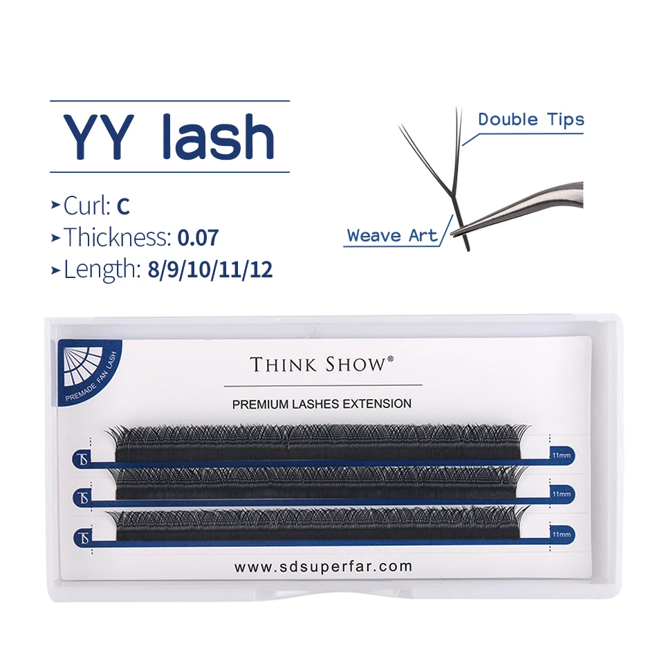 NEWCOME Y Shape Премиум удлиняющие ресницы более мягкие Накладные из искусственной