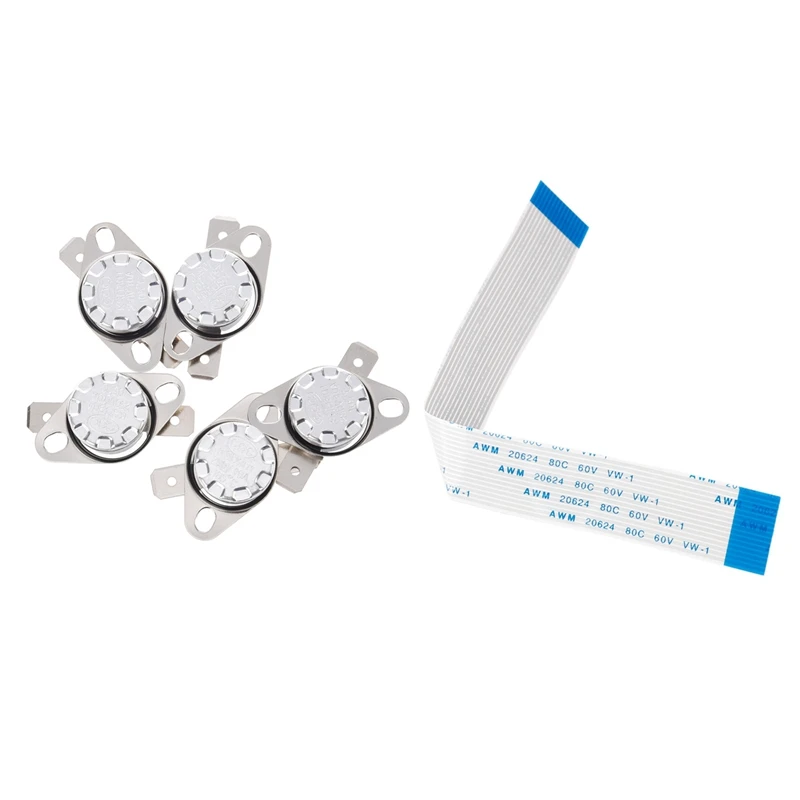 

5 X KSD301 NC Thermostat Temperature Control Switch 105 Celsius 250V 10A & 1Pcs Raspberry Pi 3 Camera FFC Cable