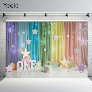 Yeele Room Hot Air Balloon Moon Cloud Baby Shower 1st Birthday Backdrop Vinyl Photography Background Photo Studio Photophone